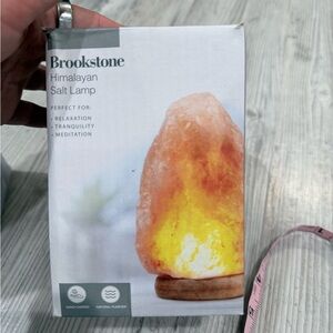 Brookstone Himalayan Salt Lamp with Warm Glow
